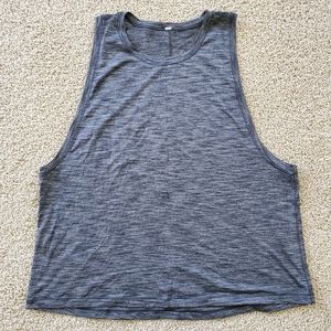 Lululemon Cardio Squad Tank Heathered Black